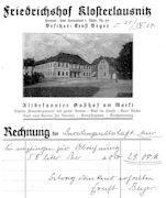 Rechnung von 1927